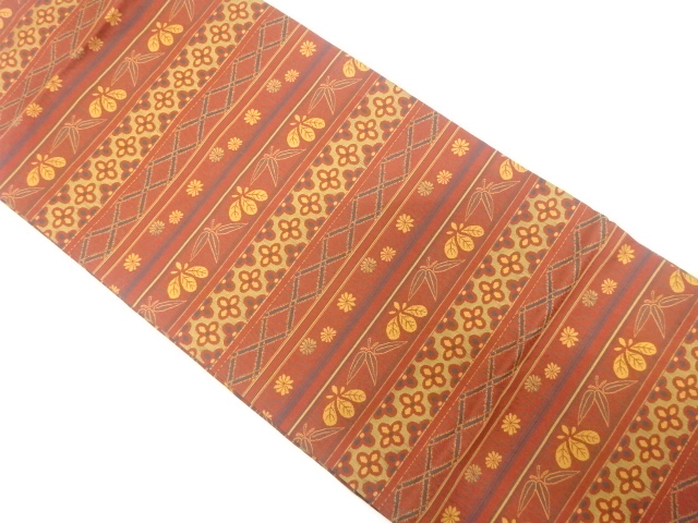 JAPANESE NAGOYA OBI / WOVEN KIKU